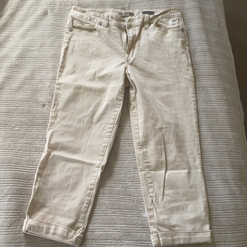 Cream Beige Capris